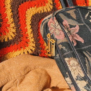 'TIGER LILY' NEEDLEPOINT TRAVEL BAG